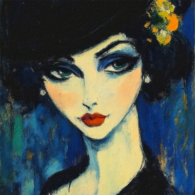 Woman #9 - Kees van Dongen ( inspiratie)